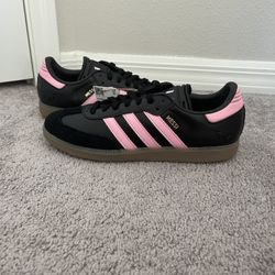 adidas Men's Samba Messi Shoes Pink/Black/Gum, Size 9M