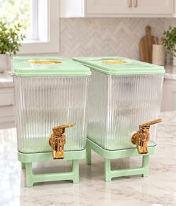 5L slim refrigerator beverage dispenser with an elevated base$$20 both