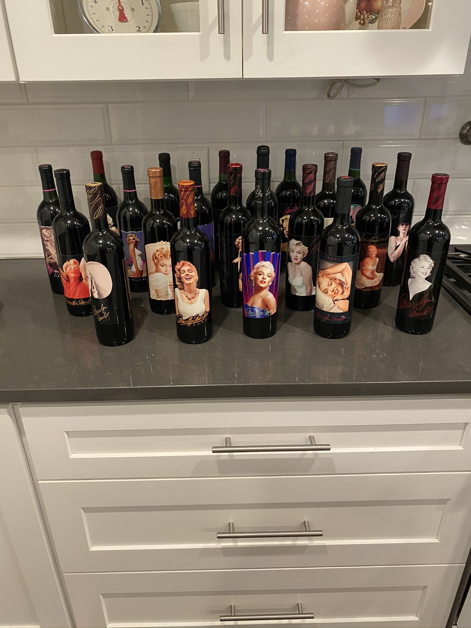 Marilyn Monroe Collectors:  Marilyn Merlot Wine Collection Prices Vary