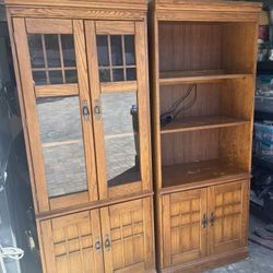 2 Hutches. Solid Wood. Free