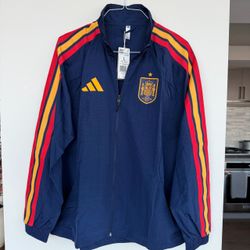 New: adidas Spain Home Anthem Jacket LARGE 2026 World Cup
