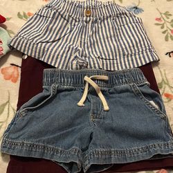 2 pair of girl shorts  old navy