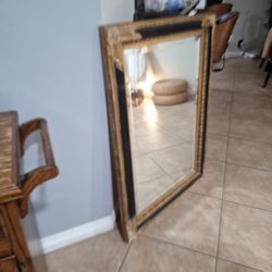 Big Mirror ,black And Gold