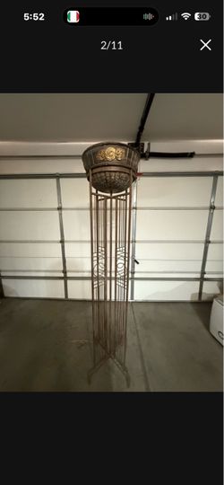 Metal Vintage floor lamp very rare Just need some wire in Diameter:16” inches Deep 16” High:74” inches