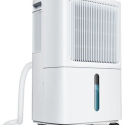 2,500 Sq Ft Home Dehumidifier~NEW~w Drain Hose~55 OZ Water Tank, 24 Hr Timer, 50 Pt High Efficiency Compressor for Basements, Bedrooms, Bathrooms