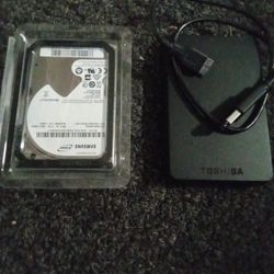 External Hard Drive And Internal Drive 