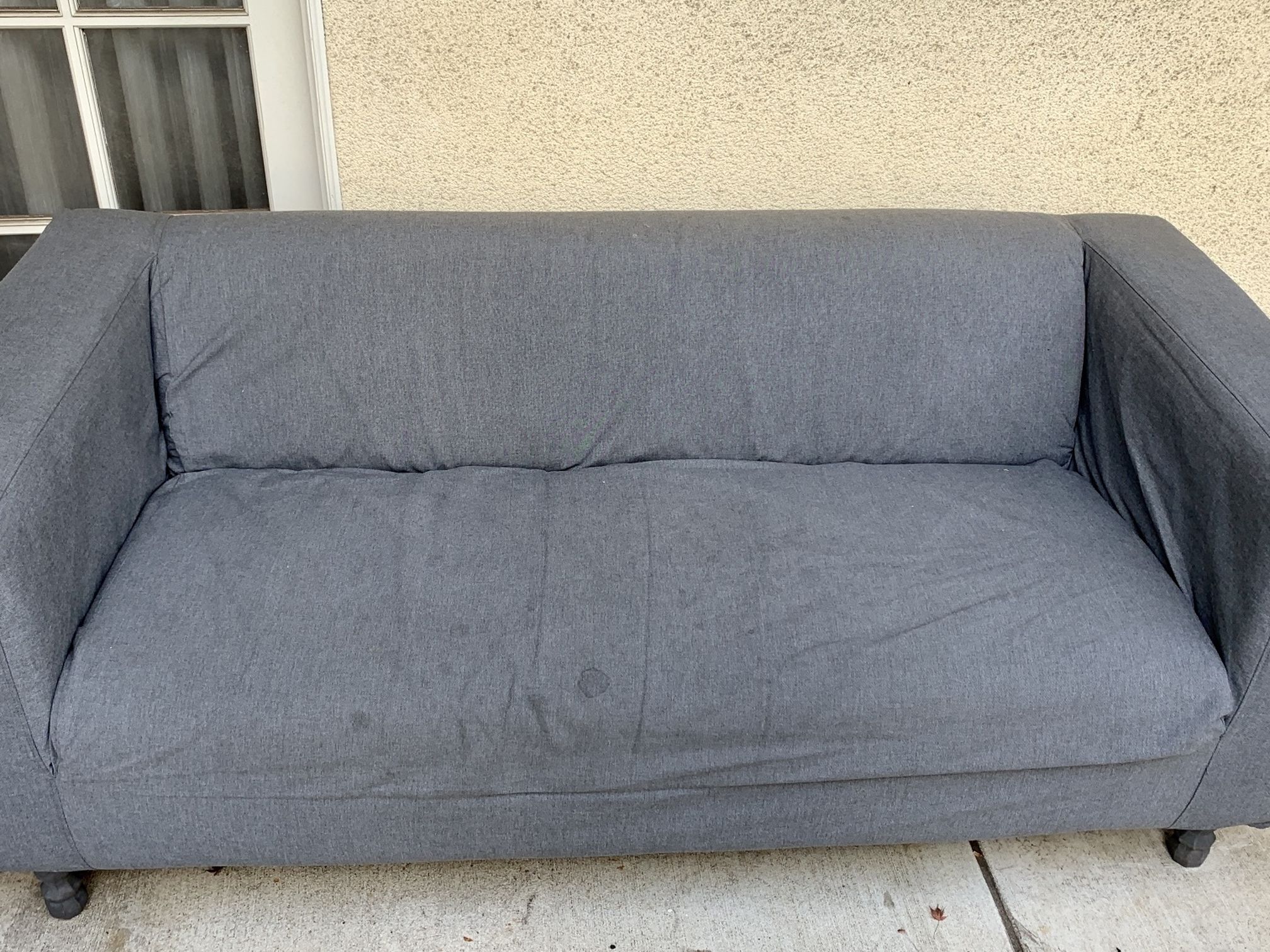 Grey Love Seat/Small Couch