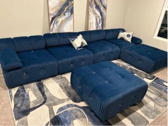 Blue couch