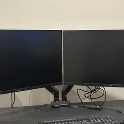 2 LG Monitors 