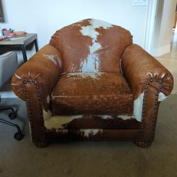 Cowhide Armchair Accent Chair arm chair