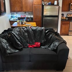 Biker (xl) JACKETS - High End Dark Leather W Patches