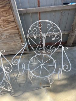 Wrought iron chairs