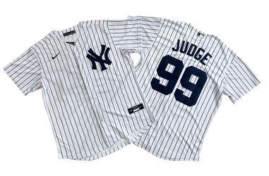 New York Yankees#99 Aaron Judge  Jersey White Pin Stripe S-2XL Size