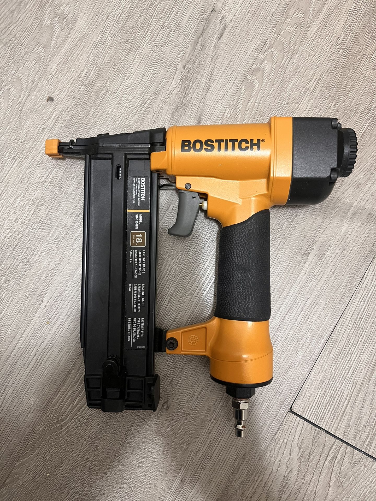 Bostitch Brad Nailer And Tank!