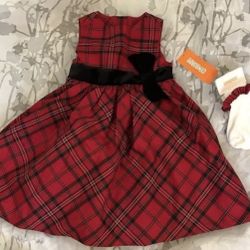 Gymboree Christmas Holiday Dress & Socks NEW 18-24 Mo