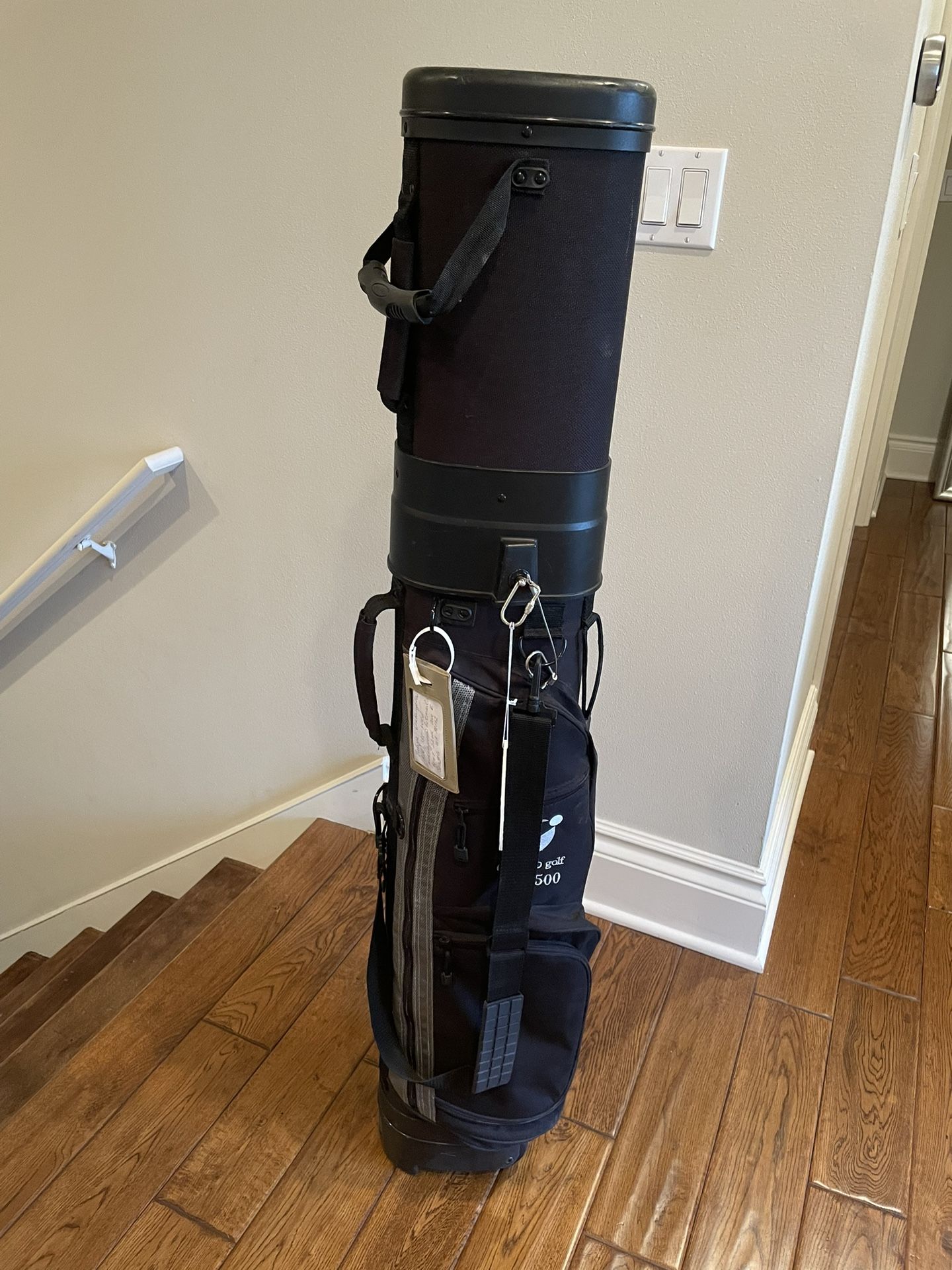 Golf Travel Hard Case Hybrid Bag With A Cover