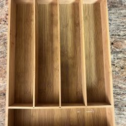 Bamboo Utensil Organizer 