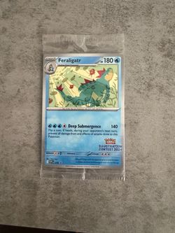Pokemon Feraligatr 2024 unopened illustration contest 2024