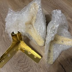 4pc Gold Furniture Legs 