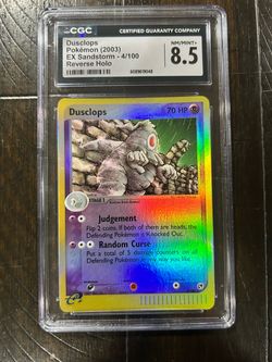 Pokémon E Reader Holo Reverse Dusclops Sandstorm EX CGC 8.5 4/100 🌪️