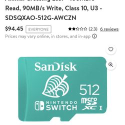 SD Card For Nintendo Switch 