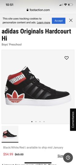 ADIDAS HARDCOURT HI SIZE 13 AND 9 BRAND NEW