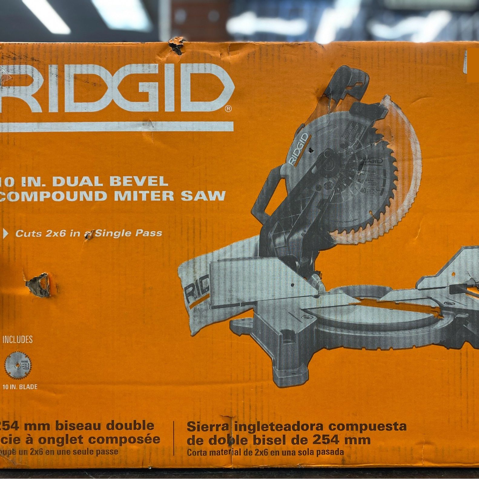 RIDGID Miter Saw R4113 10" Dual Bevel Compound Miter Saw - Local pick up