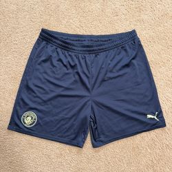🔥 PUMA Manchester City MCFC Training Shorts Men's XXL NEW 🔥