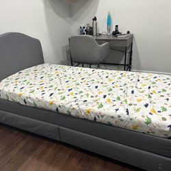 Twin Bed Frame - Gray