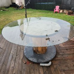 Huge 60 " Glass Table Top