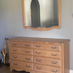 1990s Ethan Allen French Country Dresser 4 Piece Set