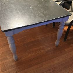 Dining Table Black and Gray (White Original Base Color)