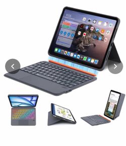 iPad Keyboard Case with Trackpad and Backlit Keys