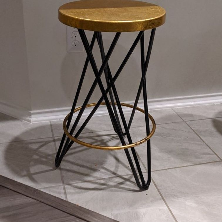 Counter Stool Gold / Black
