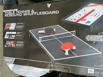 Table tennis and rebound shuffleboard set 