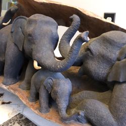 Elephant Hand Carved