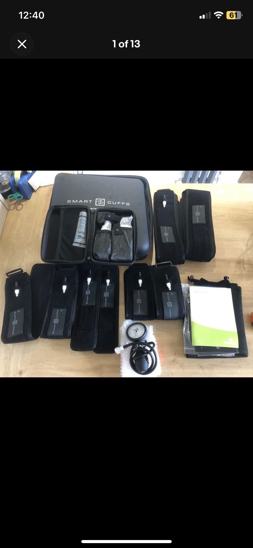 Smart Cuffs Blood Flow Restriction (BFR) cuffs, pump & doppler (New)