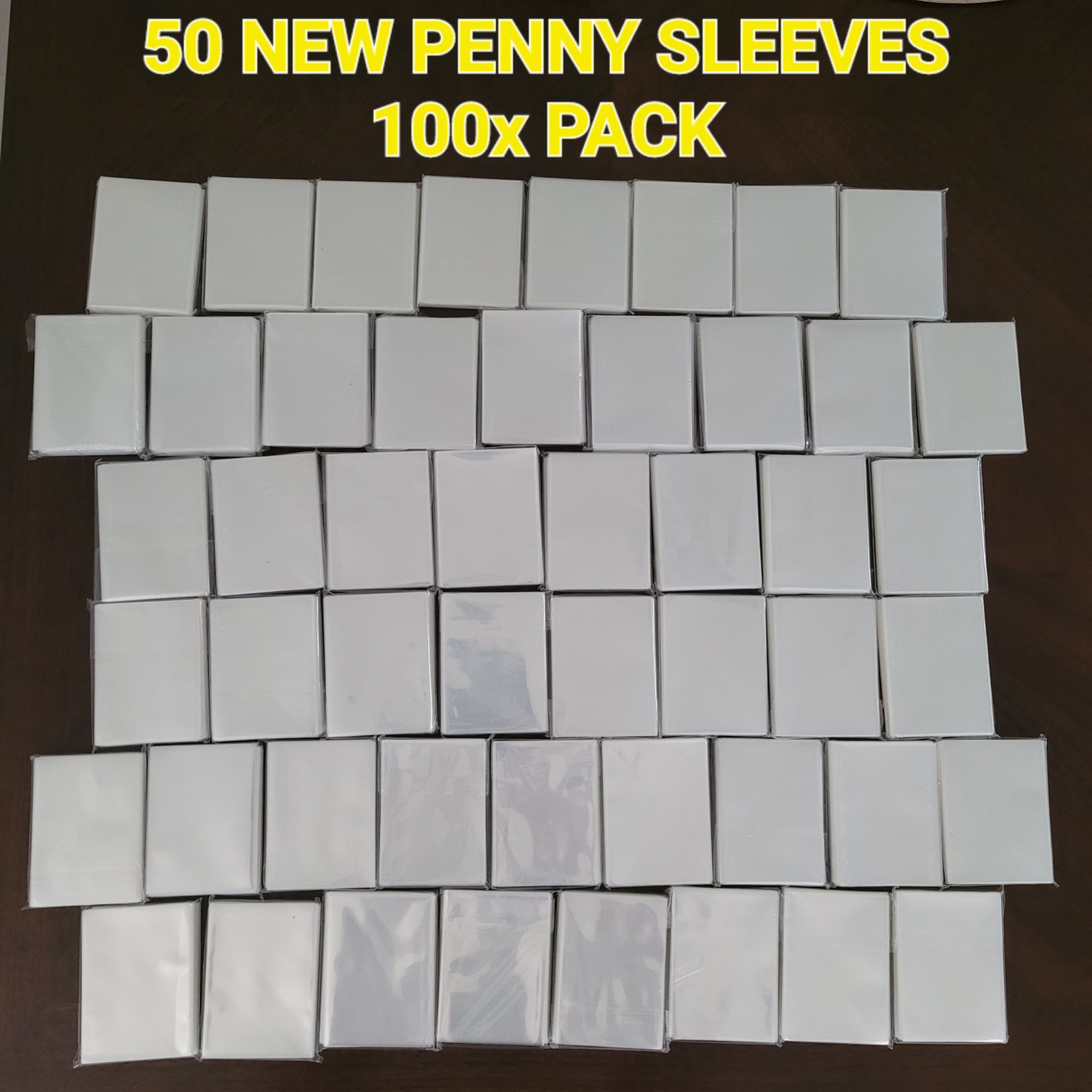 π₯ $2 each 100x 50 Packs Penny Sleeves (5000 TOTAL) Trading Cards Sports Card Collector Pokemon Card Protectors Storage Bulk Deal π
Brand New Excelle