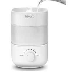 LEVOIT Top Fill Humidifiers for Bedroom, 2.5L Tank for Large Room, Easy to Fill & Clean, 28dB Quiet Cool Mist Air Humidifier for Home Baby Nursery & P