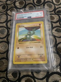 1999 Pokémon Machop Psa 6
