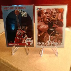 Michael Jordan 1990 Hoops #65 1998 Hoops #23