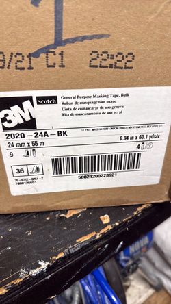 3M White tape 1”