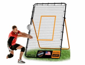 Adjustable Volleyball Rebounder Net,7x4 ft