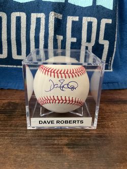 Los Angeles Dodgers Dave Robert’s Autographed Baseball PSA Certificate