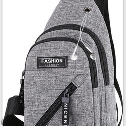 Crossbody Bag Grey - New - Small 