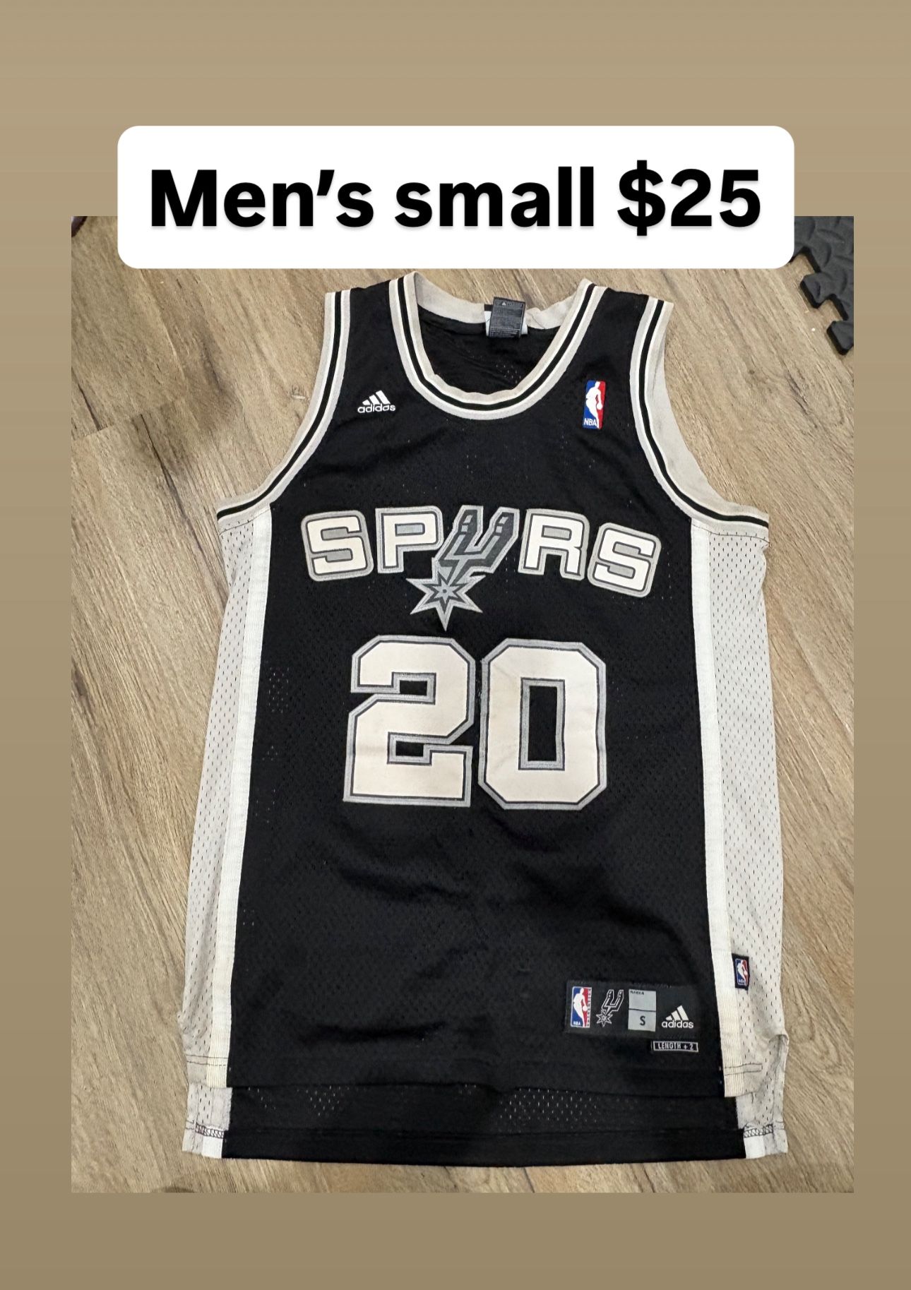 Ginobili Spurs Jersey Men’s Small 