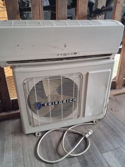 FRIEDRICH mini split heat 12200 btu and cool 11000 btu. (dismounted needs copper lines and recharge freon) No remote.