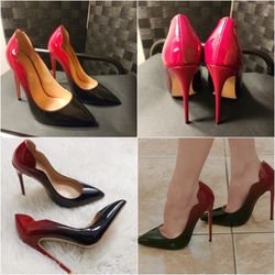 Stilletos Pumps ❤️ Size 6! Ombre Red & Black Heels