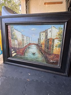 Beautiful Frank Venice Painting 