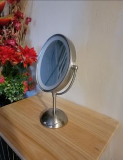 Small Dual Sided LED Vanity Mirror